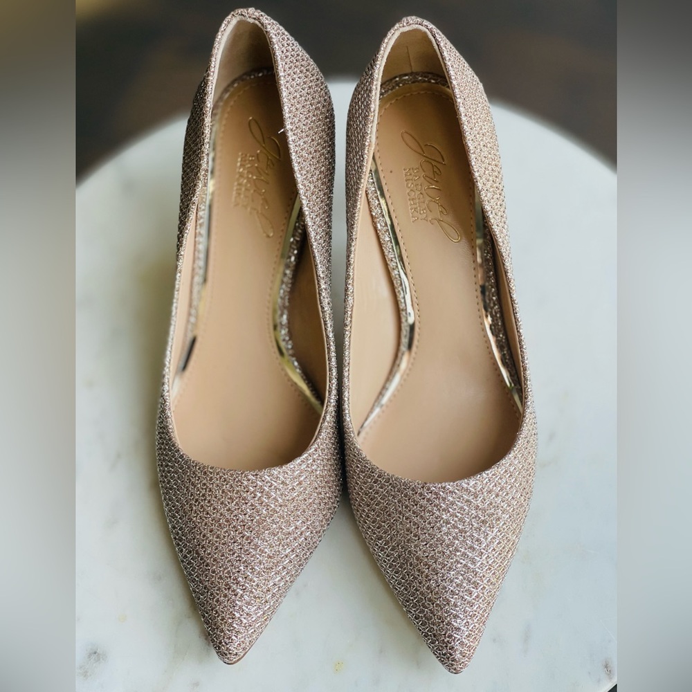Brand new, never worn Badgley Mischka Heels in size 5.5.